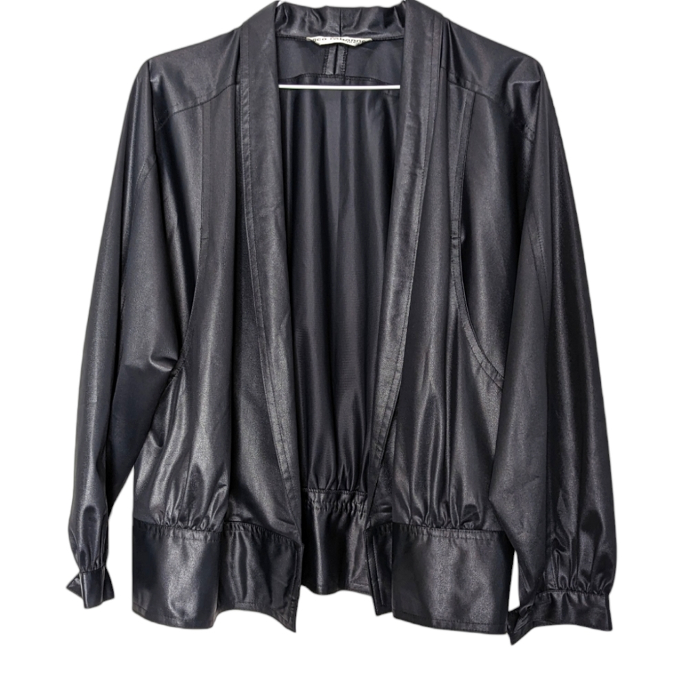 Beautiful Paco Rabanne Black Shiny Jacket 8